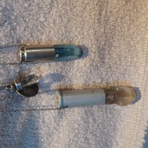 Quartz crystal necklaces
